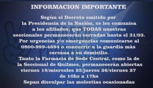 INFORMACION IMPORTANTE